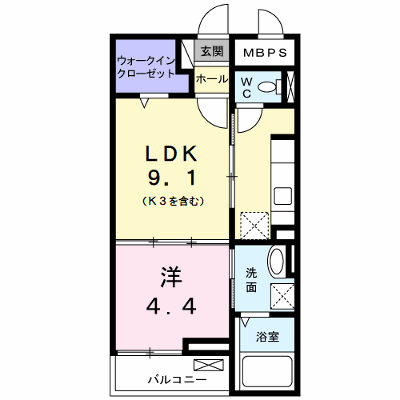 パルク栄光 105【管理NO：1-022100401-01040】 ★家具家電は申し込み後に搬入します★の外観画像