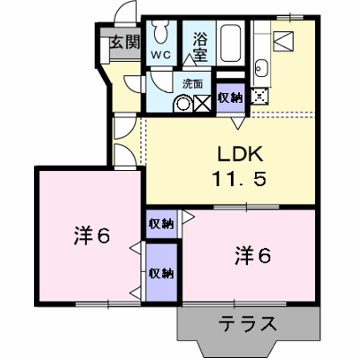 ブランドールⅣ 102【管理NO：1-011029903-01020】 ★家具家電は申し込み後に搬入します★ ★2026年10月上旬入居可能★の外観画像