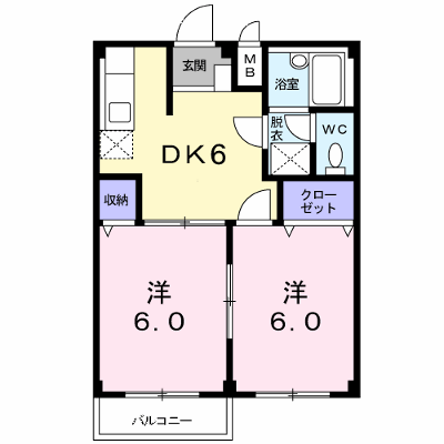 エルディムチェリー 202【管理NO：1-002632301-02020】 ★家具家電は申し込み後に搬入します★ ★2026年10月中旬入居可能★の外観画像