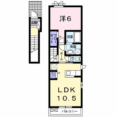 アイリスＢ 201【管理NO：1-020211302-02010】 ★家具家電は申し込み後に搬入します★ ★2026年10月中旬入居可能★の外観画像