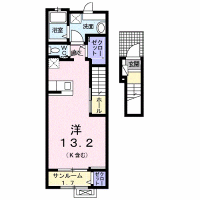 ブランド　ラボ 206【管理NO：1-025400801-02050】 ★家具家電は申し込み後に搬入します★の外観画像