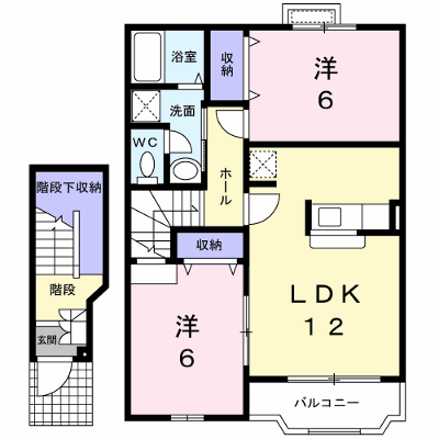 アンソレイユＢ 202【管理NO：1-010515202-02020】 ★家具家電は申し込み後に搬入します★の外観画像