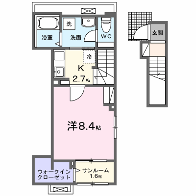ポルト　チッタ 201【管理NO：1-028769001-02010】 ★家具家電は申し込み後に搬入します★ ★2026年10月上旬入居可能★の外観画像