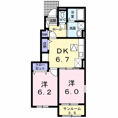 グローリー戸島Ⅲ 101【管理NO：1-024074403-01010】 ★家具家電は申し込み後に搬入します★ ★2026年10月上旬入居可能★の外観画像
