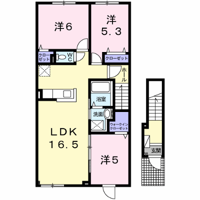 Ｋ＆ＭⅦ 202【管理NO：1-023945901-02020】 ★家具家電は申し込み後に搬入します★ ★2026年10月中旬入居可能★の外観画像
