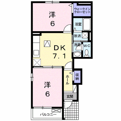 プリムローズ　ノユル 101【管理NO：1-017777201-01010】 ★家具家電は申し込み後に搬入します★ ★2026年10月中旬入居可能★の物件写真1