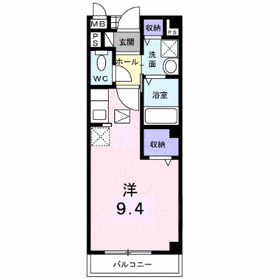 シャテロＯＮＥ 101【管理NO：1-010725901-01010】 ★家具家電は申し込み後に搬入します★ ★2026年10月中旬入居可能★の外観画像