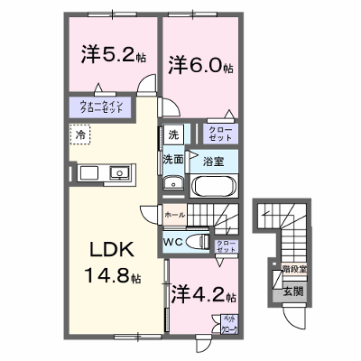 空音（ソラノネ） 201【管理NO：1-028395802-02010】 ★家具家電は申し込み後に搬入します★ ★2026年11月中旬入居可能★の外観画像