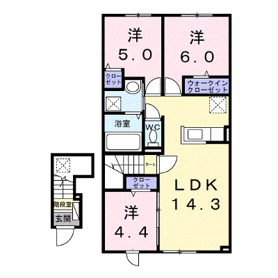 ラ　カーサ・ミーアⅥ 205【管理NO：1-028510601-02050】 ★家具家電は申し込み後に搬入します★ ★2027年02月上旬入居可能★の外観画像