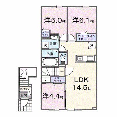 ラ　カーサ・ミーアⅥ 204【管理NO：1-028510601-02040】 ★家具家電は申し込み後に搬入します★ ★2027年02月上旬入居可能★の外観画像