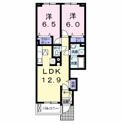 ホワイトフェリーチェ 102【管理NO：1-018544201-01020】 ★家具家電は申し込み後に搬入します★ ★2026年10月中旬入居可能★の外観画像