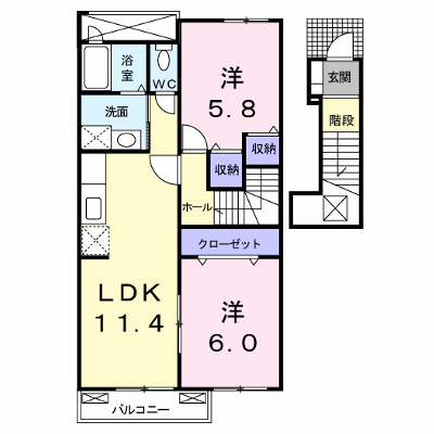 ガーデニアＢ 202【管理NO：1-014952302-02020】 ★家具家電は申し込み後に搬入します★ ★2026年10月中旬入居可能★の外観画像