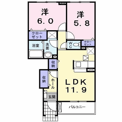 ハマナスⅠ 102【管理NO：1-014475201-01020】 ★家具家電は申し込み後に搬入します★ ★2026年10月中旬入居可能★の物件写真1