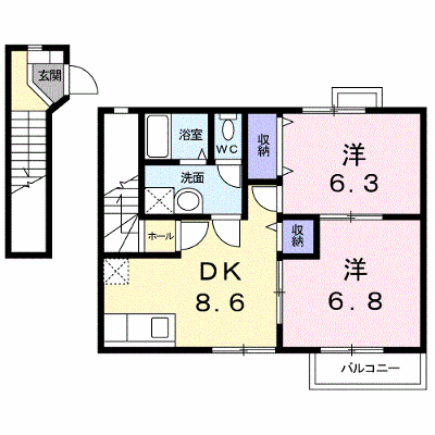 アロッジオ・ミーテ 203【管理NO：1-013473101-02030】 ★家具家電は申し込み後に搬入します★ ★2026年10月中旬入居可能★の外観画像