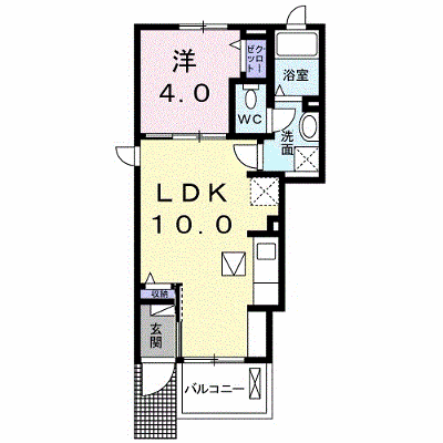 ラフォーレⅠ 101【管理NO：1-022256001-01010】 ★家具家電は申し込み後に搬入します★ ★2026年10月中旬入居可能★の外観画像