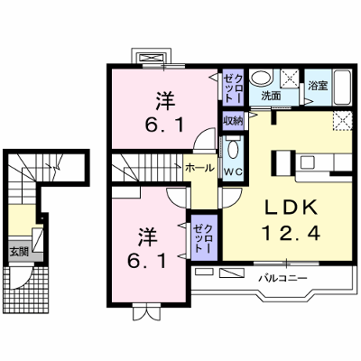 エアリー・カレントⅡ 202【管理NO：1-016354701-02020】 ★家具家電は申し込み後に搬入します★ ★2026年10月中旬入居可能★の外観画像