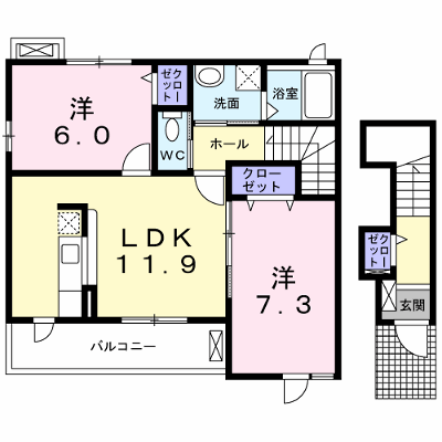 アルバ・ルーチェ 201【管理NO：1-015794401-02010】 ★家具家電は申し込み後に搬入します★ ★2026年10月中旬入居可能★の外観画像