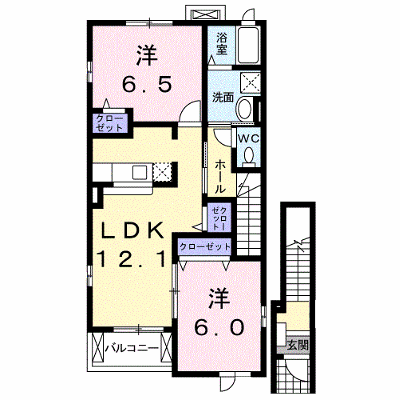 カーサ　フェリーチェＢ 201【管理NO：1-015701102-02010】 ★家具家電は申し込み後に搬入します★ ★2026年10月中旬入居可能★の外観画像