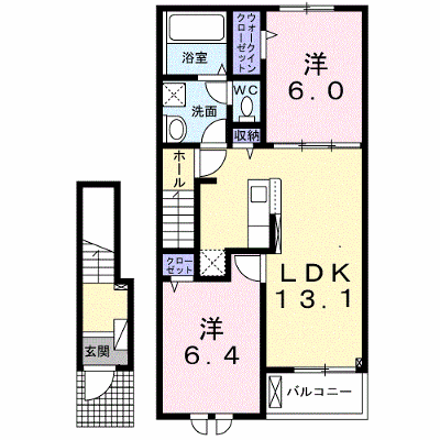 クレッセント 204【管理NO：1-028554301-02040】 ★家具家電は申し込み後に搬入します★ ★2027年03月上旬入居可能★の外観画像