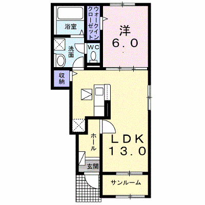 クレッセント 106【管理NO：1-028554301-01060】 ★家具家電は申し込み後に搬入します★ ★2027年03月上旬入居可能★の外観画像