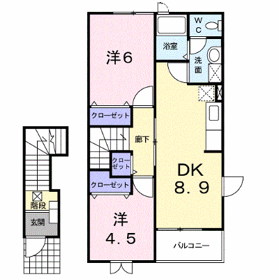 アーバンヴィレッジⅡ 203【管理NO：1-011764302-02030】 ★家具家電は申し込み後に搬入します★ ★2026年10月中旬入居可能★の外観画像