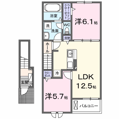ラ・エスターテ 202【管理NO：1-027948401-02020】 ★家具家電は申し込み後に搬入します★ ★2026年10月中旬入居可能★の外観画像