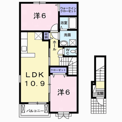 エィチワイティ 201【管理NO：1-022043101-02010】 ★家具家電は申し込み後に搬入します★ ★2026年10月中旬入居可能★の外観画像