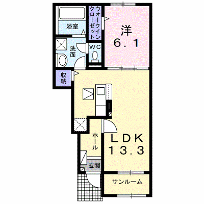 アミティエ 103【管理NO：1-026884001-01030】 ★家具家電は申し込み後に搬入します★の外観画像
