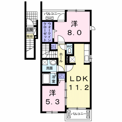 フェア・ステージ羽鳥野Ｂ 201【管理NO：1-015605302-02010】 ★家具家電は申し込み後に搬入します★ ★2026年10月中旬入居可能★の外観画像