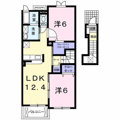 ノーブル　北村 203【管理NO：1-015575901-02030】 ★家具家電は申し込み後に搬入します★ ★2026年09月中旬入居可能★の外観画像