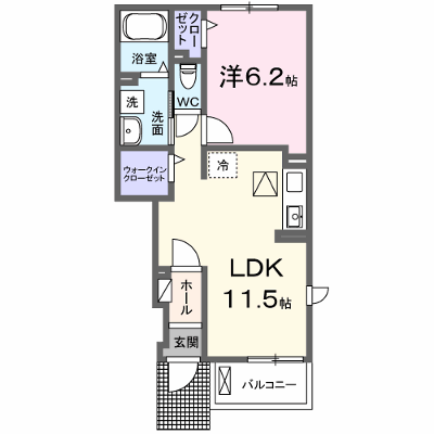 ショコラ 105【管理NO：1-027734601-01040】 ★家具家電は申し込み後に搬入します★ ★2026年10月中旬入居可能★の外観画像