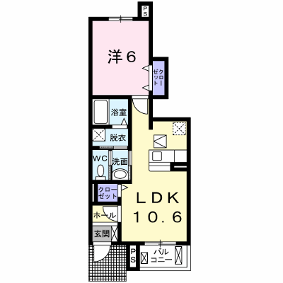 Ｙ’ｓフィールド　Ａ 102【管理NO：1-015865501-01020】 ★家具家電は申し込み後に搬入します★ ★2026年11月中旬入居可能★の外観画像