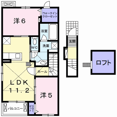 エスポワール　真伝　Ⅱ 203【管理NO：1-020493002-02030】 ★家具家電は申し込み後に搬入します★ ★2026年10月中旬入居可能★の外観画像