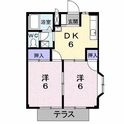 ファミール桂 101【管理NO：1-004690501-01010】 ★家具家電は申し込み後に搬入します★ ★2026年10月中旬入居可能★の外観画像