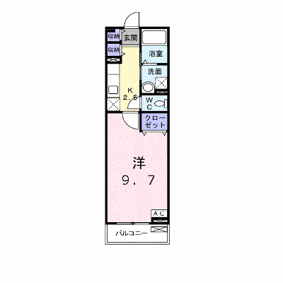 プラシード 201【管理NO：1-022589501-02010】 ★家具家電は申し込み後に搬入します★ ★2026年11月中旬入居可能★の外観画像