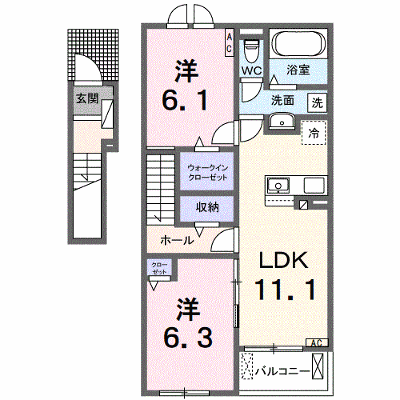 ＴＯＭＹ・Ｋ（トミーＫ） 202【管理NO：1-027525601-02020】 ★家具家電は申し込み後に搬入します★ ★2026年10月中旬入居可能★の外観画像