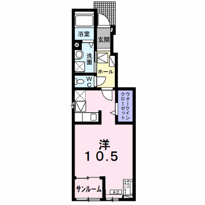 メゾン　ド　フランⅡ　Ａ 103【管理NO：1-025753001-01030】 ★家具家電は申し込み後に搬入します★ ★2026年10月中旬入居可能★の外観画像