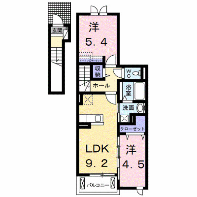 プラスワン神明　Ａ 203【管理NO：1-022613101-02030】 ★家具家電は申し込み後に搬入します★ ★2026年10月中旬入居可能★の外観画像