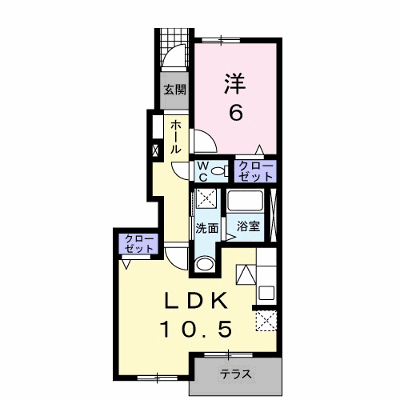 ミルキーⅢ 101【管理NO：1-015172402-01010】 ★家具家電は申し込み後に搬入します★ ★2026年10月上旬入居可能★の外観画像