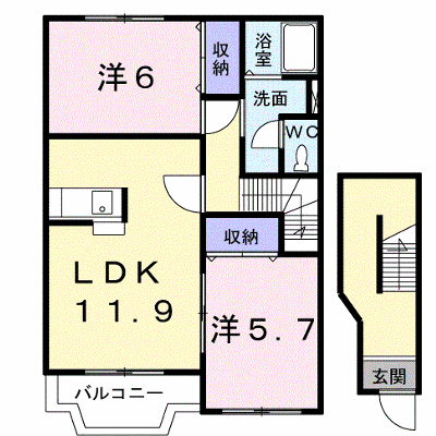 カーサ・エテルノ　Ａ棟 201【管理NO：1-010465401-02010】 ★家具家電は申し込み後に搬入します★ ★2026年10月中旬入居可能★の外観画像
