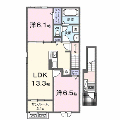 プロローグ新旭 201【管理NO：1-026833301-02010】 ★家具家電は申し込み後に搬入します★ ★2026年10月下旬入居可能★の外観画像