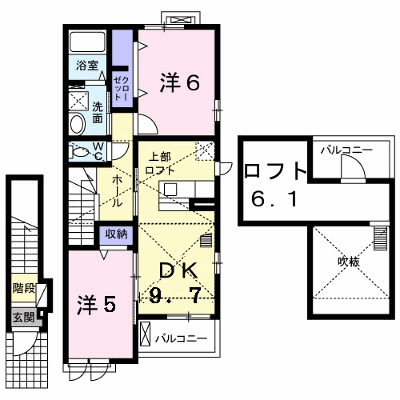 プリマール 205【管理NO：1-021368301-02050】 ★家具家電は申し込み後に搬入します★の外観画像