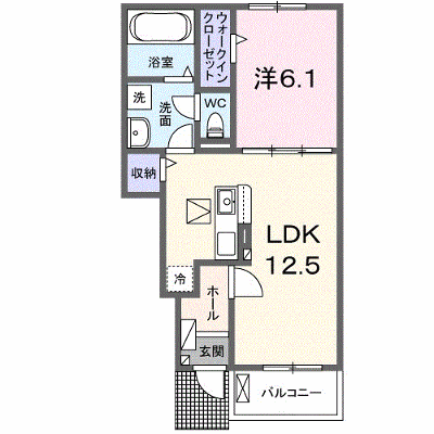 サニーフラット黒岡Ａ棟 102【管理NO：1-027486901-01020】 ★家具家電は申し込み後に搬入します★ ★2026年10月上旬入居可能★の外観画像