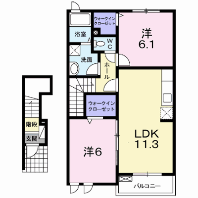 エクセレント大野 202【管理NO：1-016568001-02020】 ★家具家電は申し込み後に搬入します★の外観画像