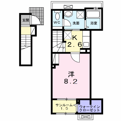 アネモスヒルズ姫路早瀬Ⅰ 202【管理NO：1-026924901-02020】 ★家具家電は申し込み後に搬入します★ ★2026年10月中旬入居可能★の外観画像