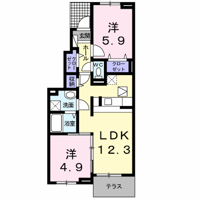 スター池部 105【管理NO：1-018726601-01040】 ★家具家電は申し込み後に搬入します★ ★2026年10月下旬入居可能★の外観画像