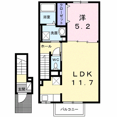 ベルエア木太Ｄ 204【管理NO：1-026868904-02040】 ★家具家電は申し込み後に搬入します★ ★2026年10月下旬入居可能★の外観画像