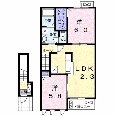 ガーデンハウス宇和　Ｃ 202【管理NO：1-025111603-02020】 ★家具家電は申し込み後に搬入します★ ★2026年10月中旬入居可能★の外観画像