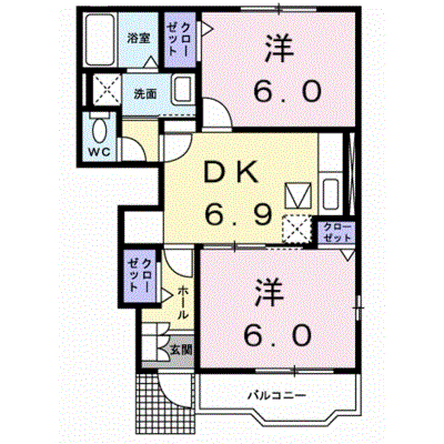 ニューハイツＯＫＩ　Ｂ 105【管理NO：1-014068102-01040】 ★家具家電は申し込み後に搬入します★ ★2026年10月中旬入居可能★の外観画像