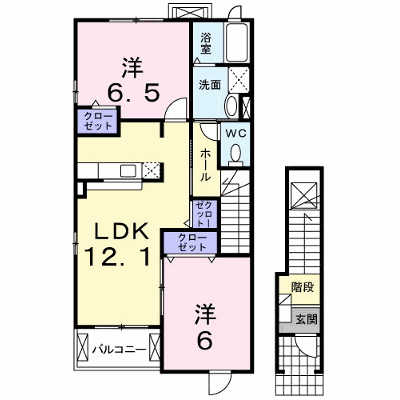 ゴールデン・リリィＣ 201【管理NO：1-015240701-02010】 ★家具家電は申し込み後に搬入します★ ★2026年11月上旬入居可能★の外観画像